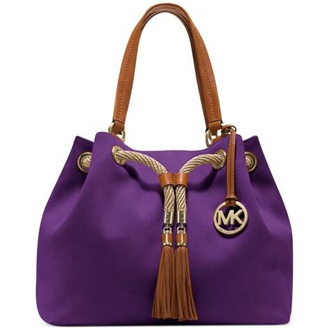 michael kors purple bag|michael kors purple tote bag.